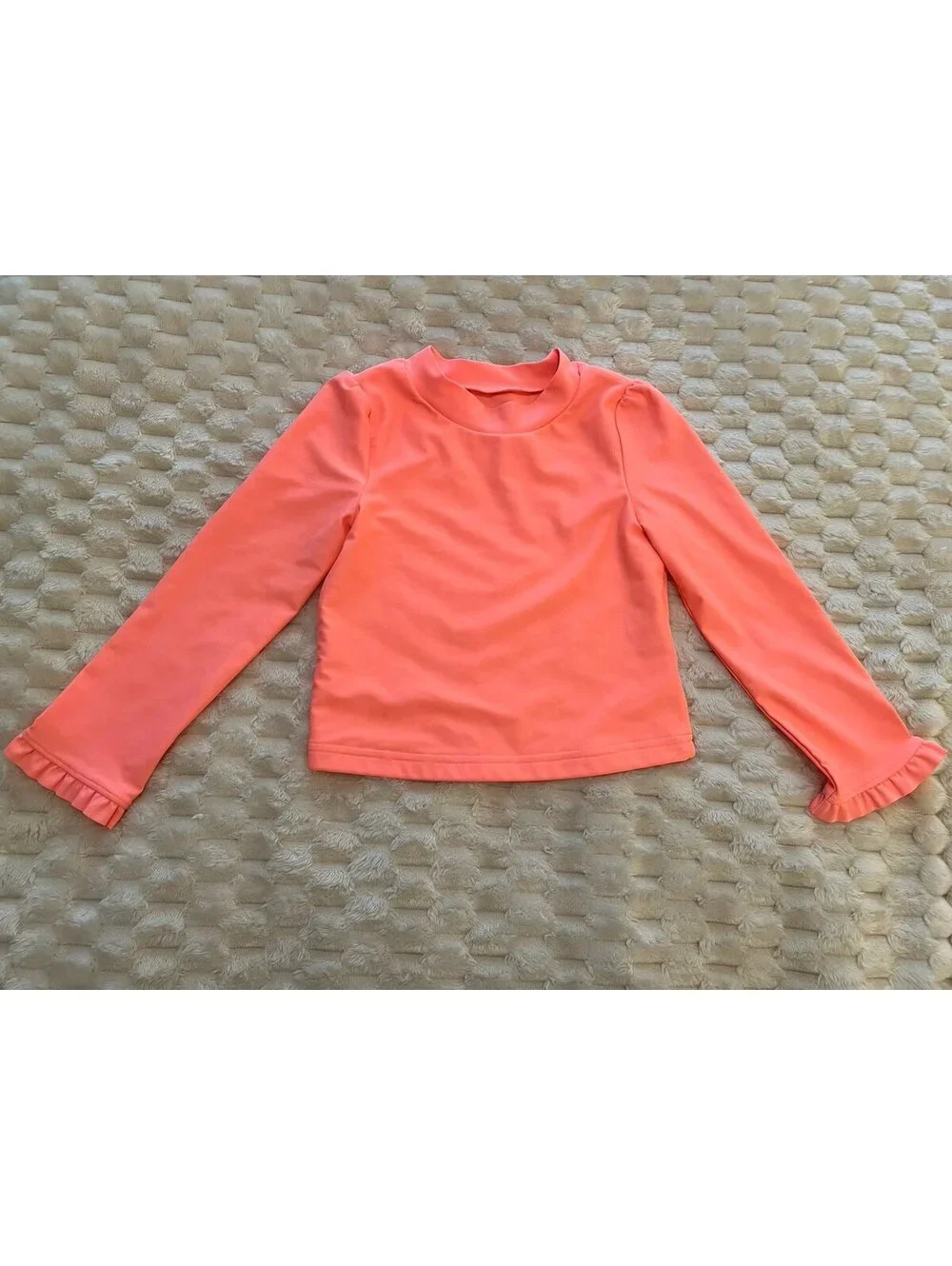 Carter’s Girls 2-pk Long Sleeve Rash Guards, Ruffle sleeves (sz 4T)